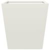 vidaXL Garden Planter White 40x40x40 cm Steel