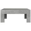 vidaXL Coffee Table with Infinity LED Concrete Grey 70x50x30 cm