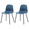 Venture Home Dining Chairs 2 pcs Arctic Plastic Black and Blue