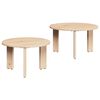 vidaXL Coffee Table 2 pcs Natural Solid Pine wood