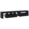 vidaXL TV Cabinet 2 pcs Black Oak 215 x 36.5 x 40 cm Engineered Wood