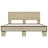 vidaXL Bed Frame without Mattress Sonoma Oak 120x190 cm Small Double
