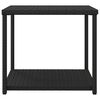 vidaXL Side Table Black 55x45x49 cm Poly Rattan