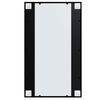 vidaXL Wall Mirrors 3 pcs Black 100x60 cm Metal
