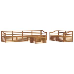 vidaXL Outdoor Sofa Set 7 pcs Natural Solid Acacia Wood