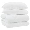 vidaXL Winter Duvet with Pillow 3 pcs White Microfiber