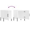 vidaXL Bedside Cabinets 2 pcs High Gloss White 40x40x50 cm Engineered Wood