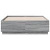vidaXL Bed Frame without Mattress Grey Sonoma 140x190 cm