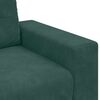vidaXL Sofa Dark Green 221 x 80 x 80 cm Poly velvet