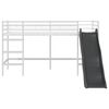 vidaXL Kids'Loft Bed Frame with Slide White and Anthracite