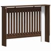 vidaXL Radiator Cover Brown Oak 112 x 19 x 81.5 cm Engineered Wood