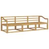 vidaXL Outdoor Sofa Set 3 pcs White Solid Acacia Wood