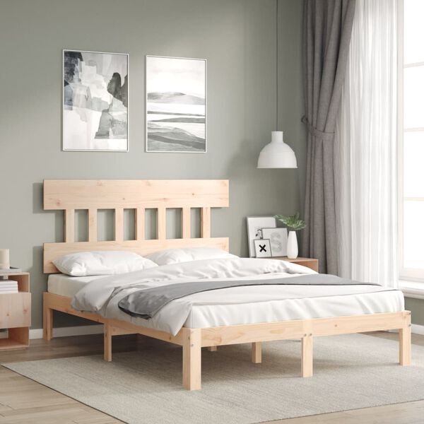 vidaXL Bed Frame without Mattress 120x200 cm Solid Wood Pine