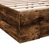 vidaXL Bed Frame with Drawers without Mattress Smoked Oak 120x200 cm