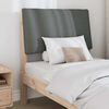 vidaXL Upholstered Headboard Dark Grey 75 cm Solid Pine Wood