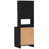 vidaXL Kitchen Cabinet Black 60x50x180 cm Engineered Wood