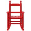 vidaXL Rocking Chair for Children Red Solid Wood Poplar