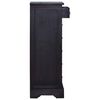 vidaXL Chest of Drawers Light Black 45x35x100 cm Solid Wood Mahogany