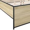 vidaXL Bed Frame without Mattress Sonoma Oak 200x200 cm