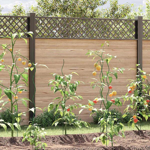 vidaXL Plant Support 50 pcs Green 110 x 0.6 x 0.6 cm Steel