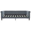 vidaXL Daybed with Mattress Blue Dark Grey 90x190 cm Velvet