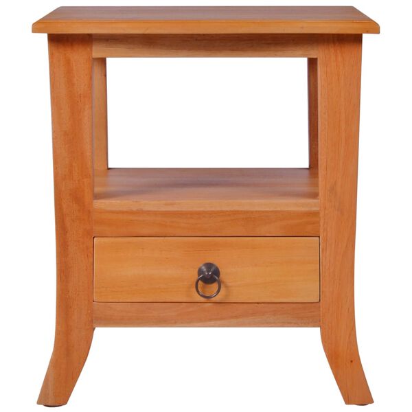 vidaXL Bedside Cabinet Solid Mahogany Wood