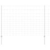 vidaXL Outdoor Wild Fence with Posts 50 x 1.5 m Galvanised Steel Mesh