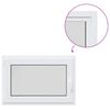vidaXL Basement Window Internal Colour White RISOR 95 x 50 cm