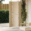 vidaXL Room Divider Folding Manual Beige 146 x 200 cm Poly Rattan