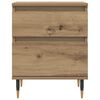 vidaXL Bedside Cabinet Artisan Oak 40x35x50 cm Engineered Wood