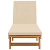 vidaXL Sun Lounger Reclining Brown 63 x 199 x 85cm Solid Acacia wood