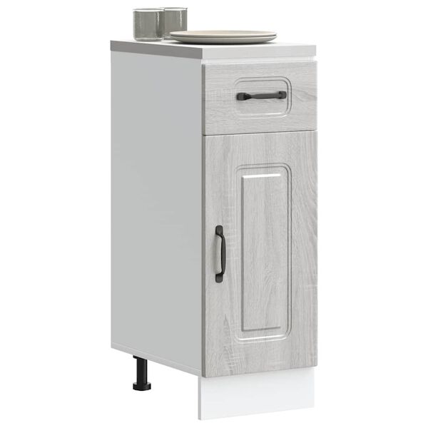 vidaXL Kitchen Base Cabinet Kalmar Grey Sonoma Engineered Wood