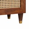 vidaXL Bedside Tables Brown 50 x 33 x 60 cm Cane and solid mango wood