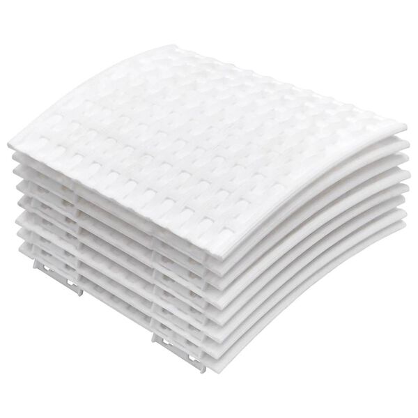 vidaXL Christmas Tree Skirt White &Oslash;65x23 cm Plastic