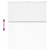 vidaXL Window Blind with Curtains Manual White Aluminium