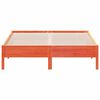 vidaXL Bed Frame without Mattress Wax Brown 150x200 cm King Size Solid Wood Pine