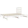 vidaXL Pull-out Day Bed without Mattress White 2x(90x190) cm