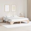 vidaXL Bed Frame Natural 180 x 200 cm Solid Pine Wood
