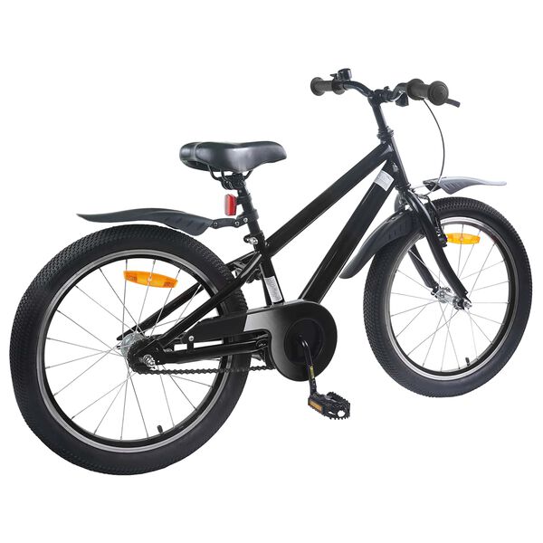 vidaXL Kids Bike 18'' for 5-7 Years Old Black