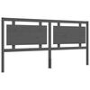 vidaXL Bed Frame without Mattress Grey 200x200 cm Solid Wood