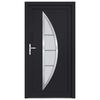 vidaXL Front Door Anthracite 98x200 cm PVC