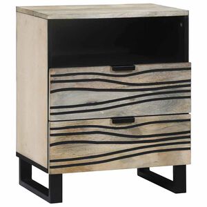 vidaXL Bedside Cabinet White 50 x 33 x 62 cm Engineered Wood