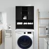 vidaXL Washing Machine Cabinet Black Oak 70.5x25.5x90 cm