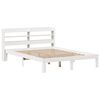 vidaXL Bed Frame with Headboard without Mattress White 160x200 cm