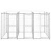 vidaXL Outdoor Dog Kennel Galvanised Steel 7.26 m&sup2;