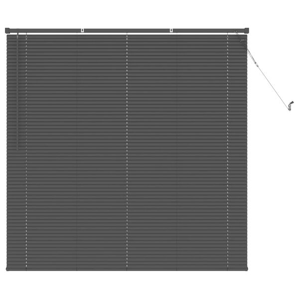 vidaXL Venetian Blind Manual Adjustable Silver Grey 150 x 160 cm PVC