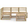 vidaXL 5 Piece Garden Lounge Set Green Impregnated Pinewood