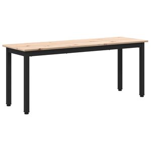 vidaXL Bench Natural 110 x 35 x 45 cm Solid Pine Wood