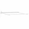 vidaXL Awning Frame with LED Strip Lights White 500 x 350 cm Aluminium