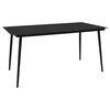 vidaXL Dining Table | Black | Glass | 190x90 cm | Modern | Dining Table
